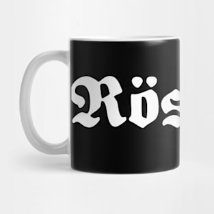 Rösrath written with gothic font Mug